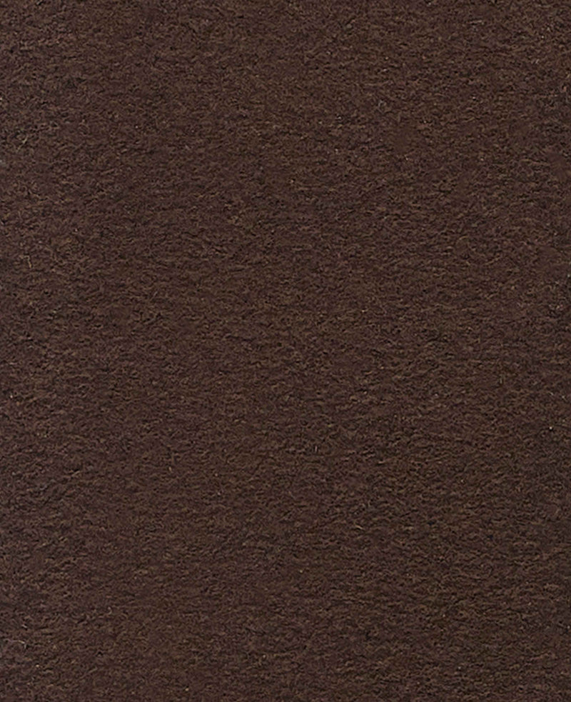 Men's Chocolate Brown Suede Belt fabric detail