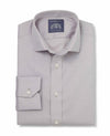 Clarence Grey Fine Herringbone Made-To-Measure Shirt