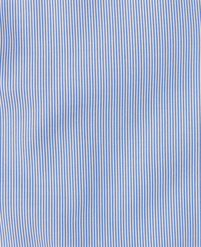 curtis navy fine bengal stripe made to measure shirt fabric detail