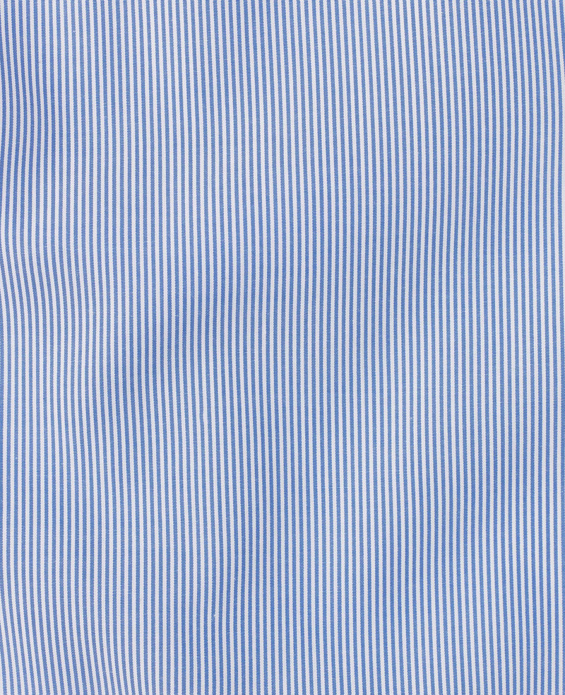 Jacob Navy Fine Bengal Stripe Made-To-Measure Shirt