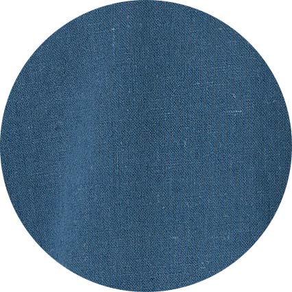 Men's Dark Blue Linen Cotton Classic Fit Button-Down Casual Shirt fabric swatch