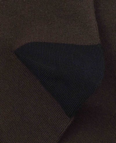 Dark Brown Cotton Rich Socks Three Pack