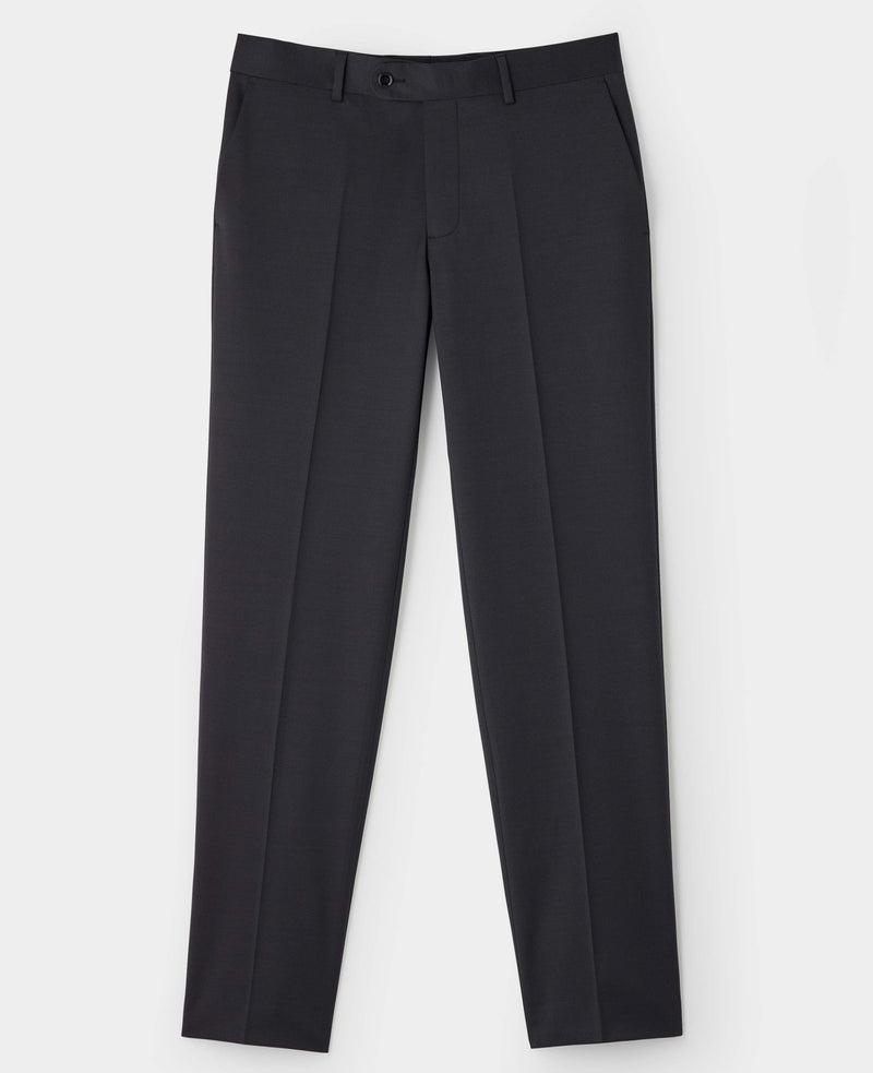 Dark Brown Wool Blend Tailored Suit