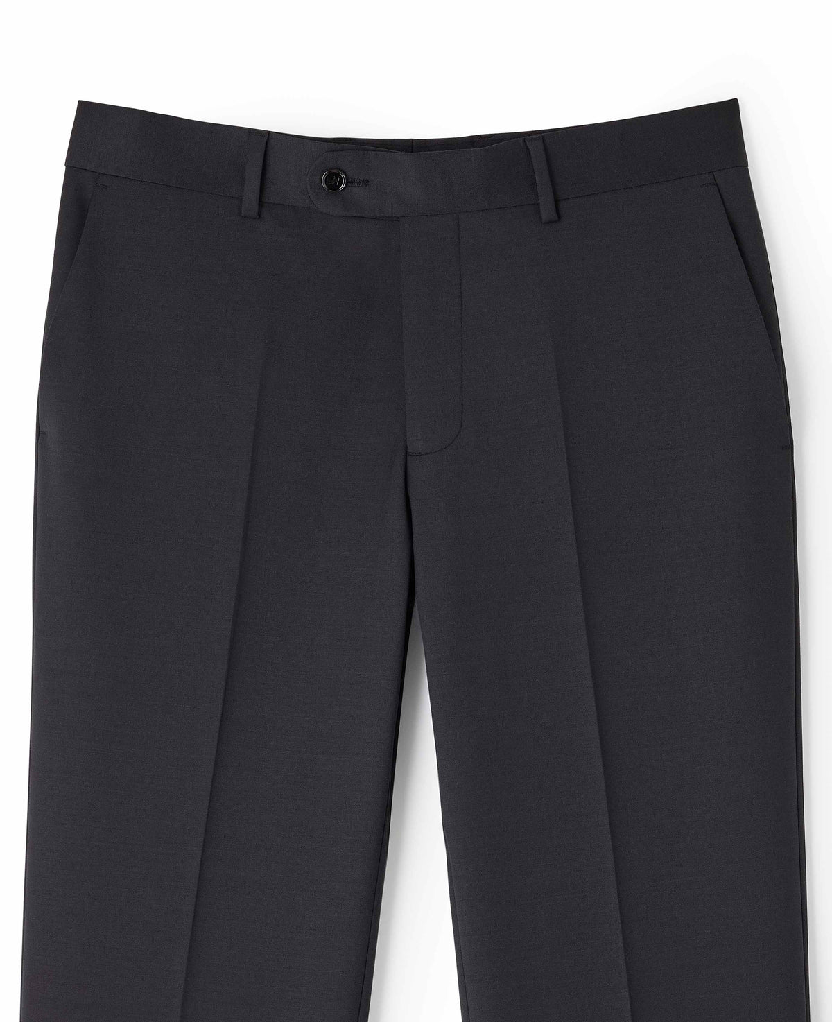Dark Brown Wool Blend Tailored Suit Trousers