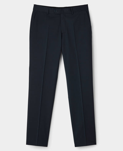 Dark Navy Wool Blend Tailored Trousers
