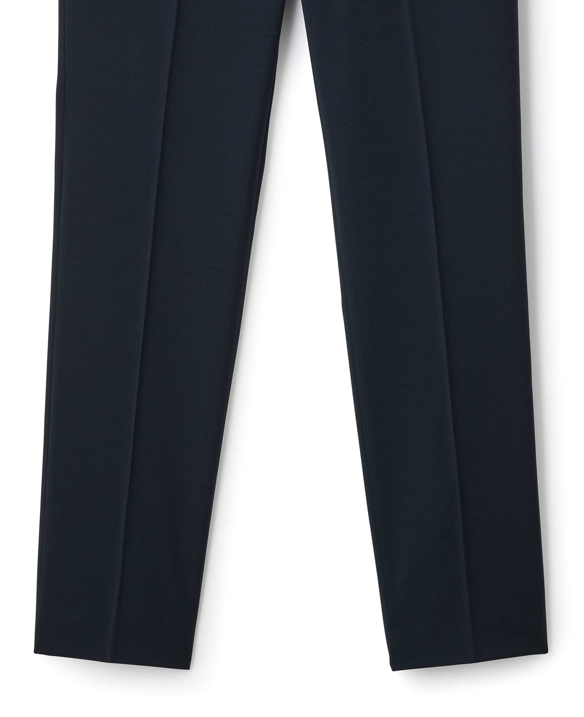 Dark Navy Wool Blend Tailored Trousers