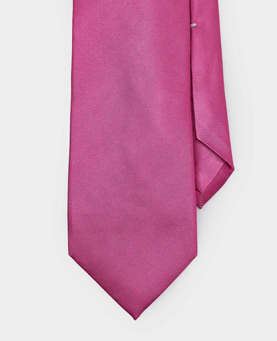 Dark Pink Seven Fold Silk Tie