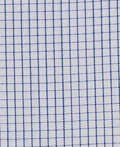 Dawson Royal Blue White Fine Check Made-To-Measure Shirt