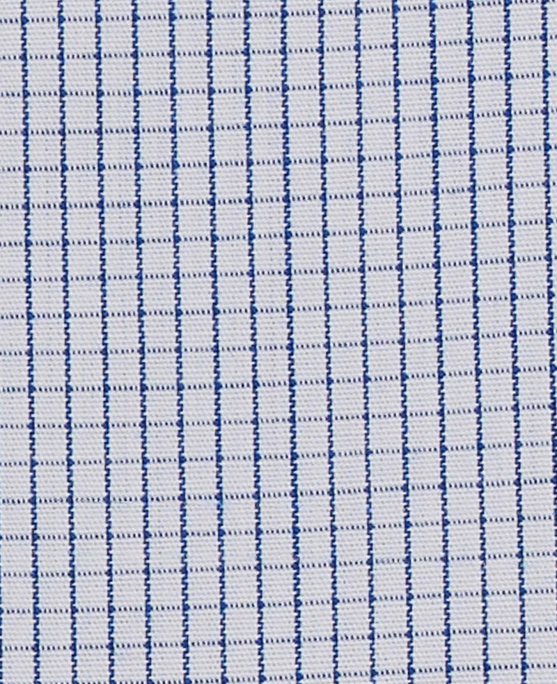 Dawson Royal Blue White Fine Check Made-To-Measure Shirt