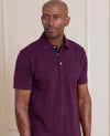 Deep Red Cotton Short Sleeve Polo Shirt