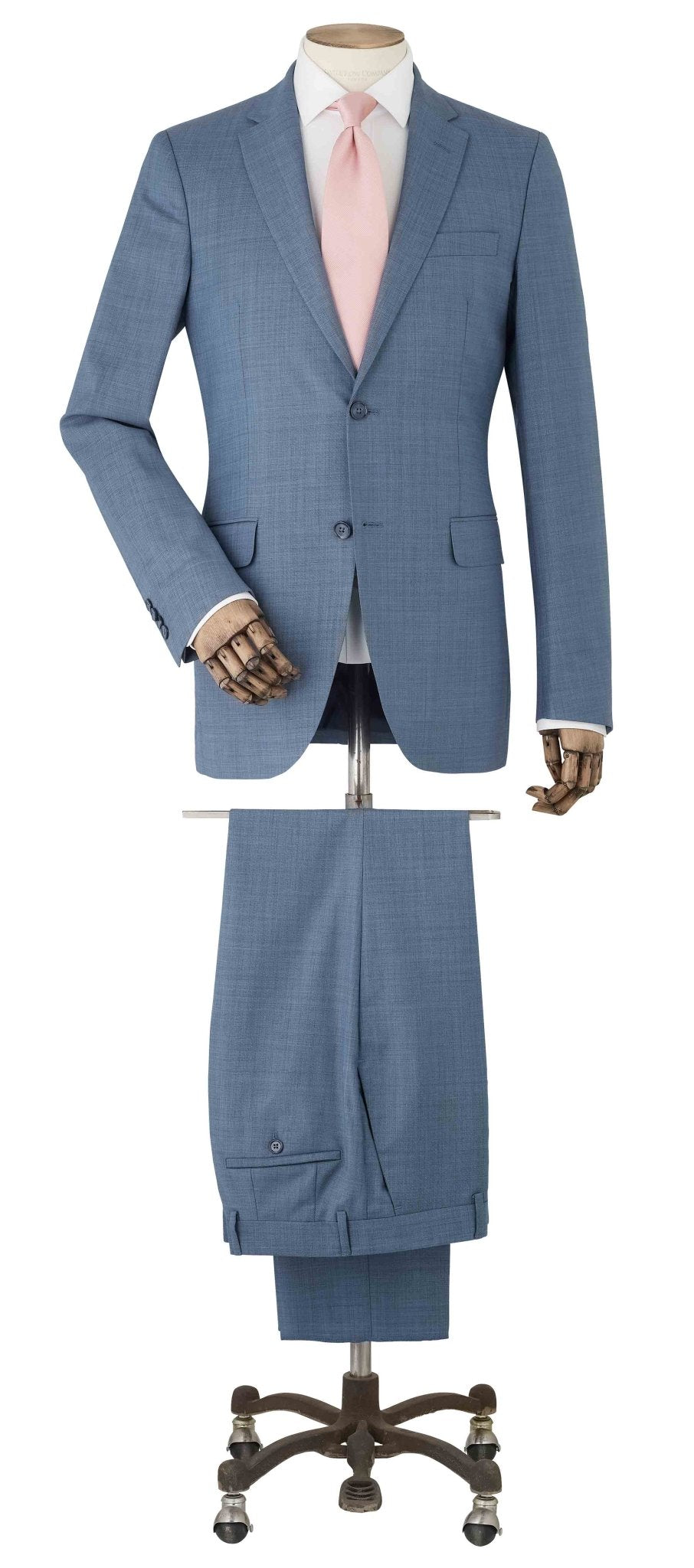 denim navy wool blend tailored suit msuit373dnv