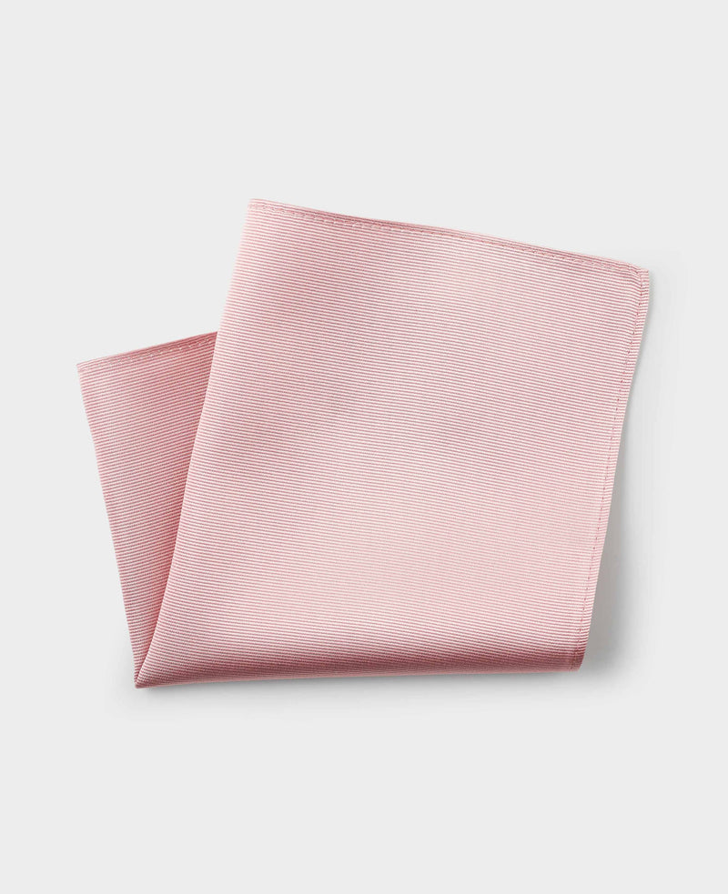 Men's Dusty Pink Twill Silk Pocket Square