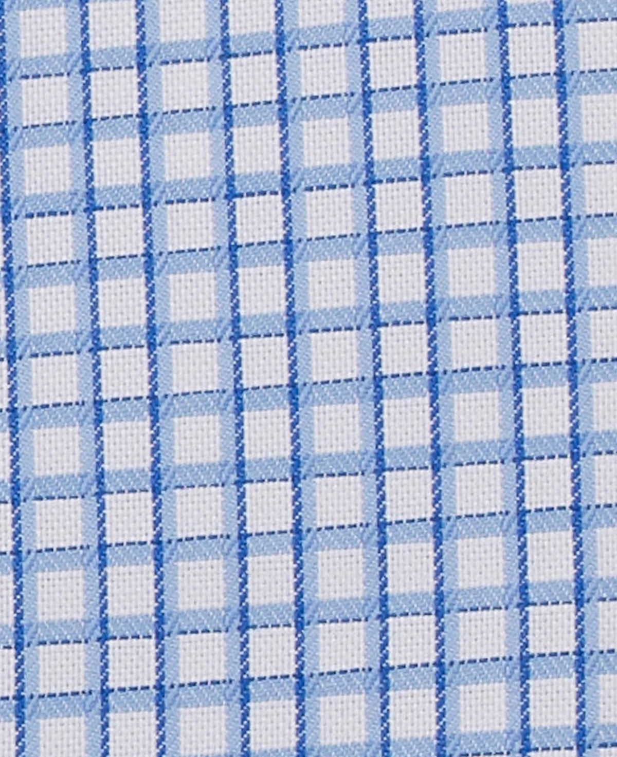 ernest blue white shadow check made to measure shirt fabric detail