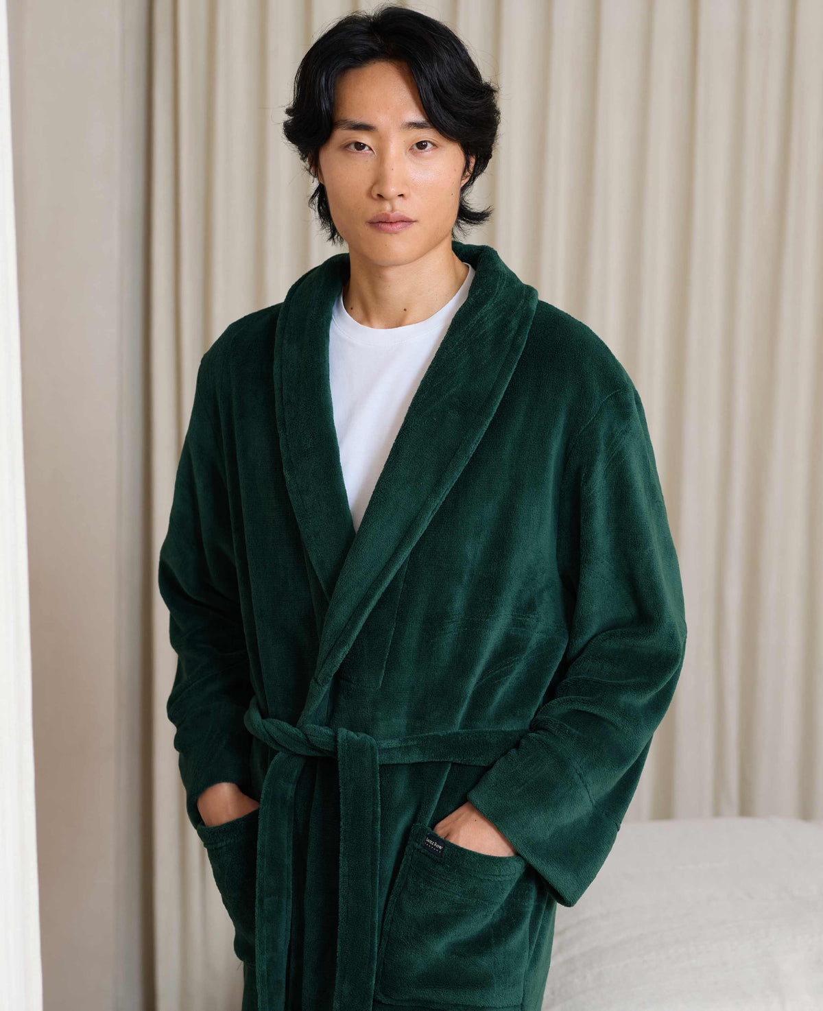 Forest Green Fleece Dressing Gown