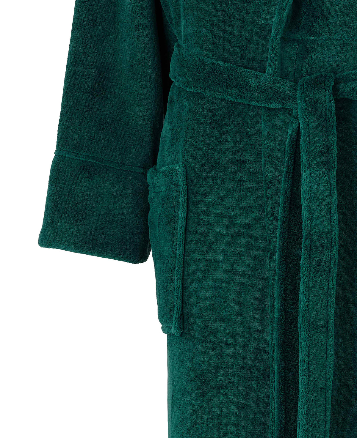 Forest Green Fleece Dressing Gown
