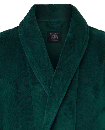Forest Green Fleece Dressing Gown