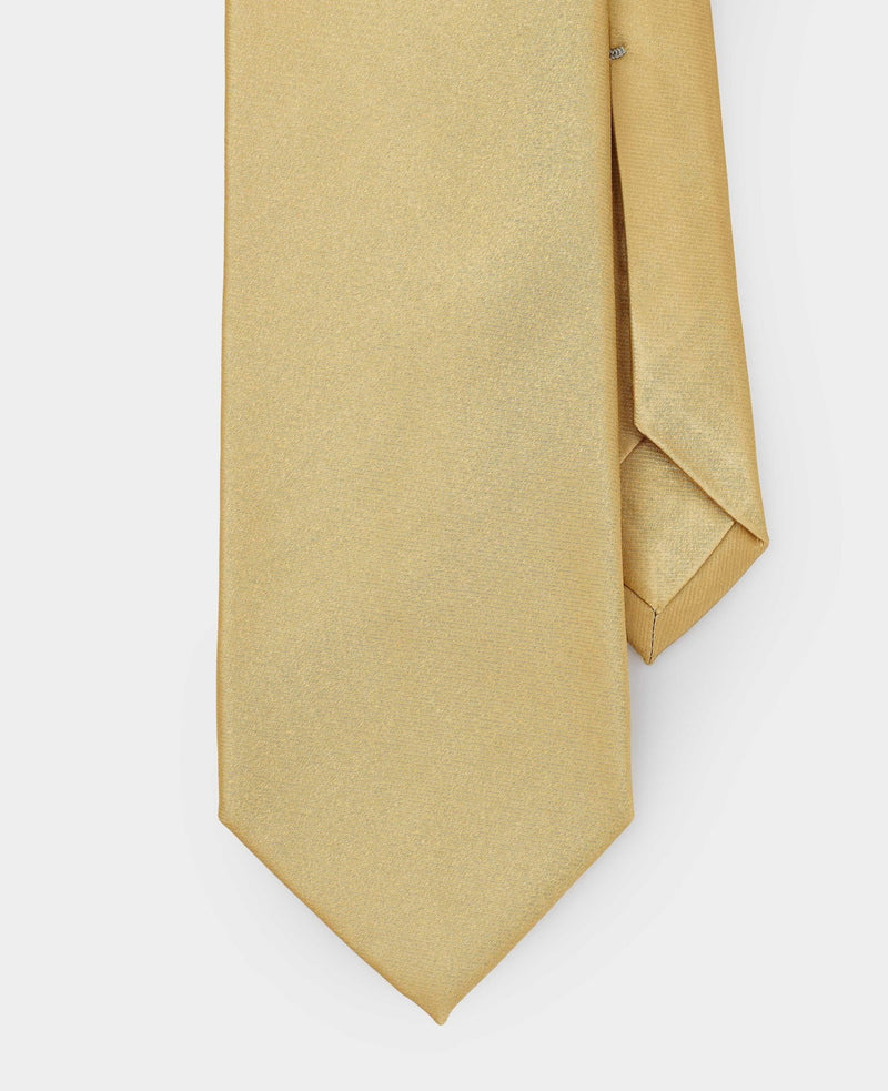 Men's Gold Seven Fold Silk Tie
