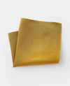 Gold Twill Silk Pocket Square