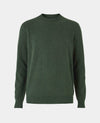 Green Merino Wool Cashmere Crew Neck Jumper