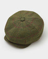 Green Wool Check Gatsby Flat Cap