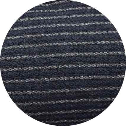 Grey Black Pinstripe Herringbone Moccasin Slippers