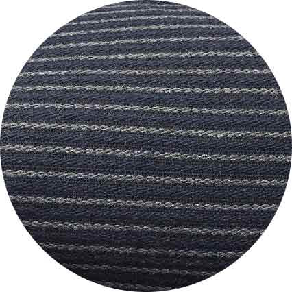 Grey Black Pinstripe Herringbone Mule Slippers