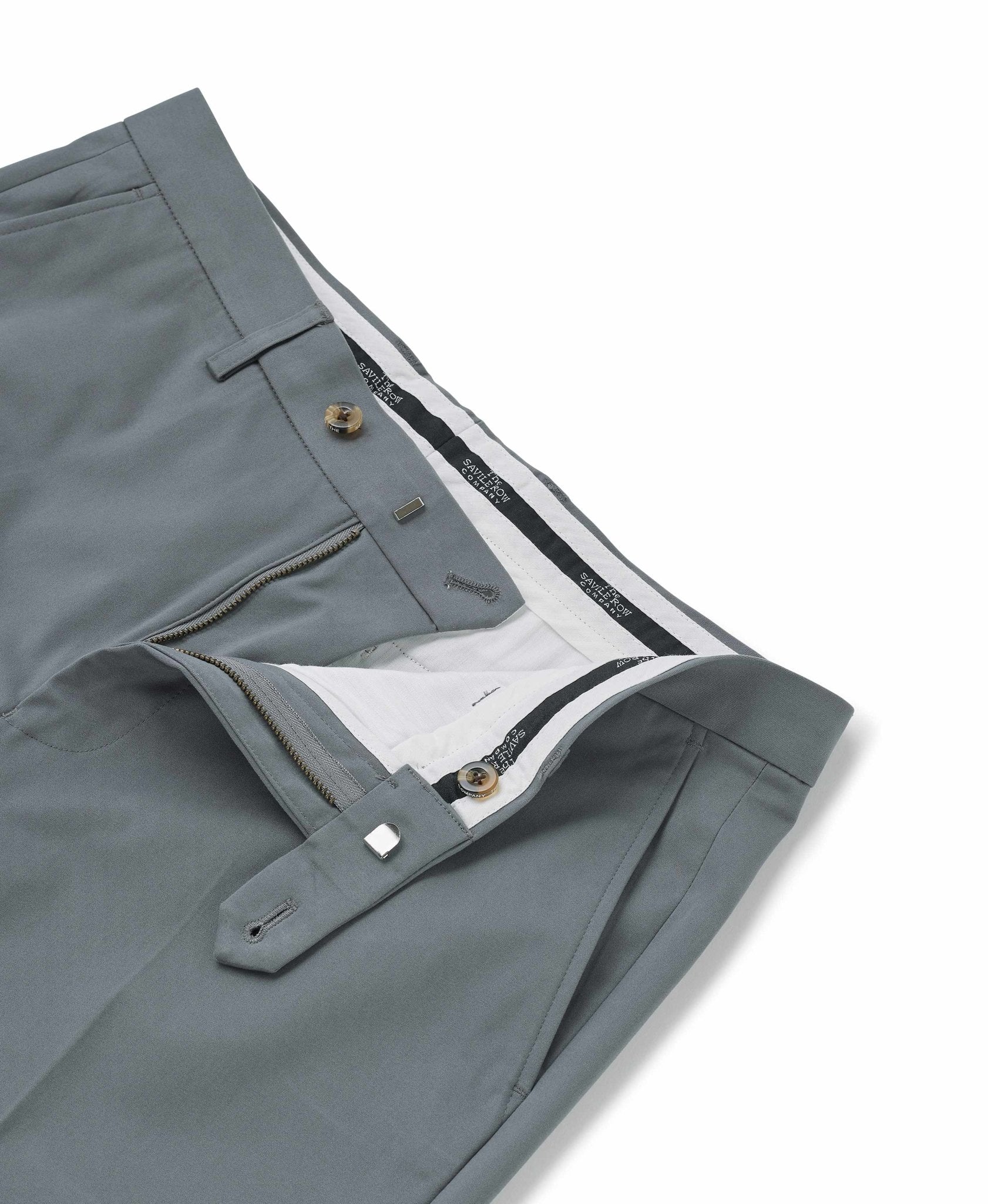 WestAce Men's Stretch Skinny Chino Pants - Flat Front Casual Trousers In Grey, Slim Fit