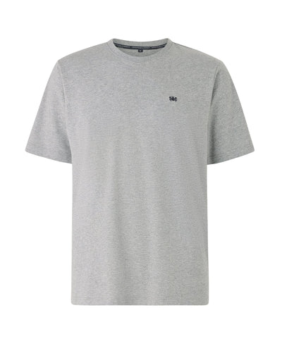 grey marl cotton jersey crew neck t shirt mts101gym