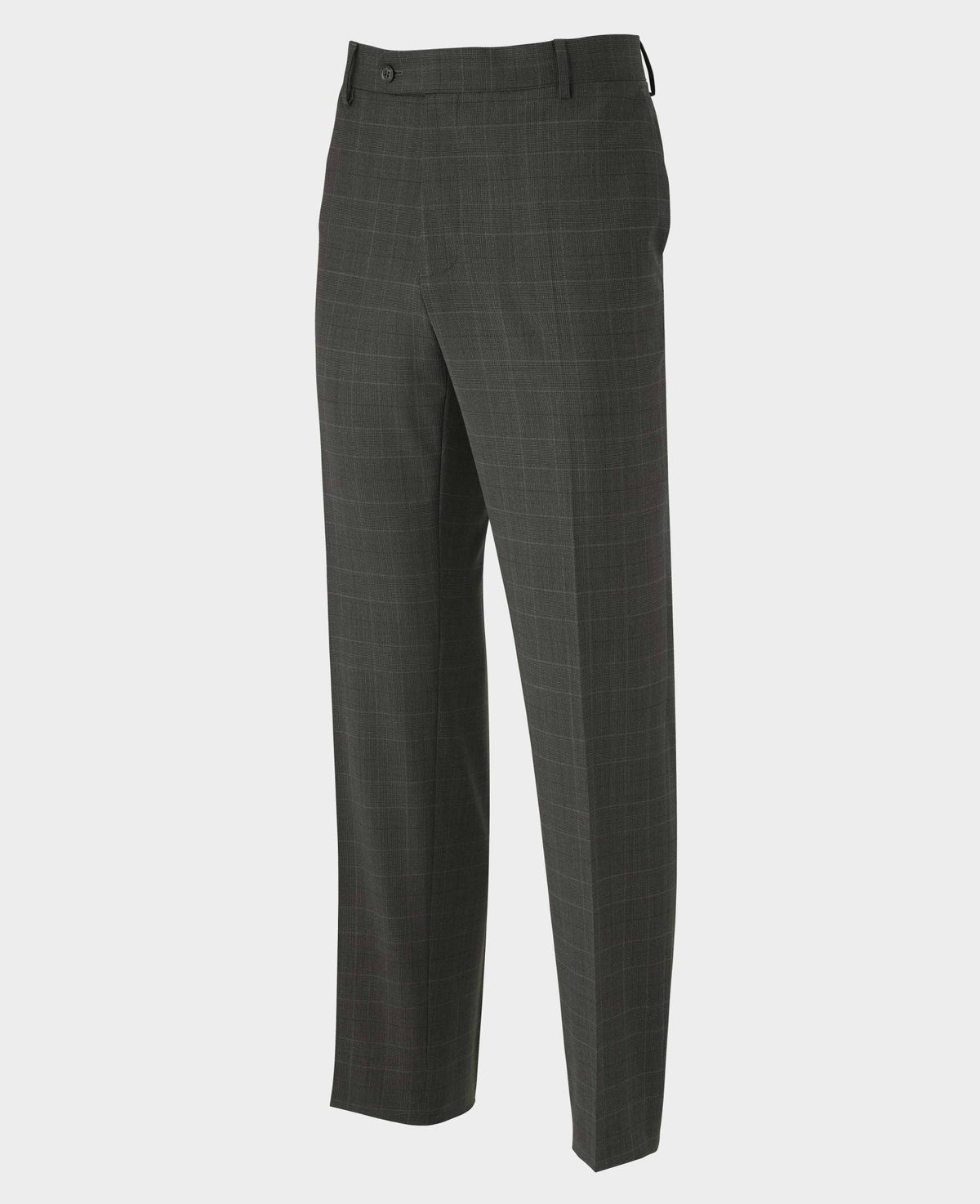 Men's Grey Prince of Wales Check Wool Blend Suit Trousers mannequin