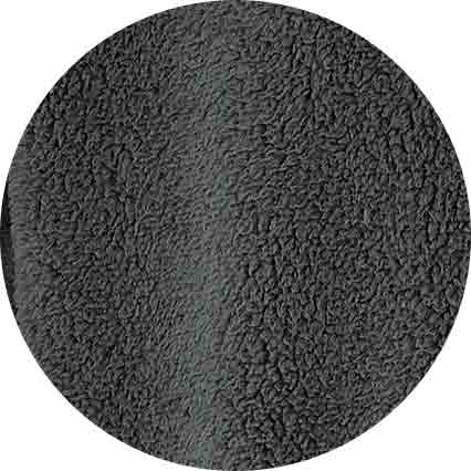 Men's Grey Teddy Fleece Dressing Gown fabric swatch