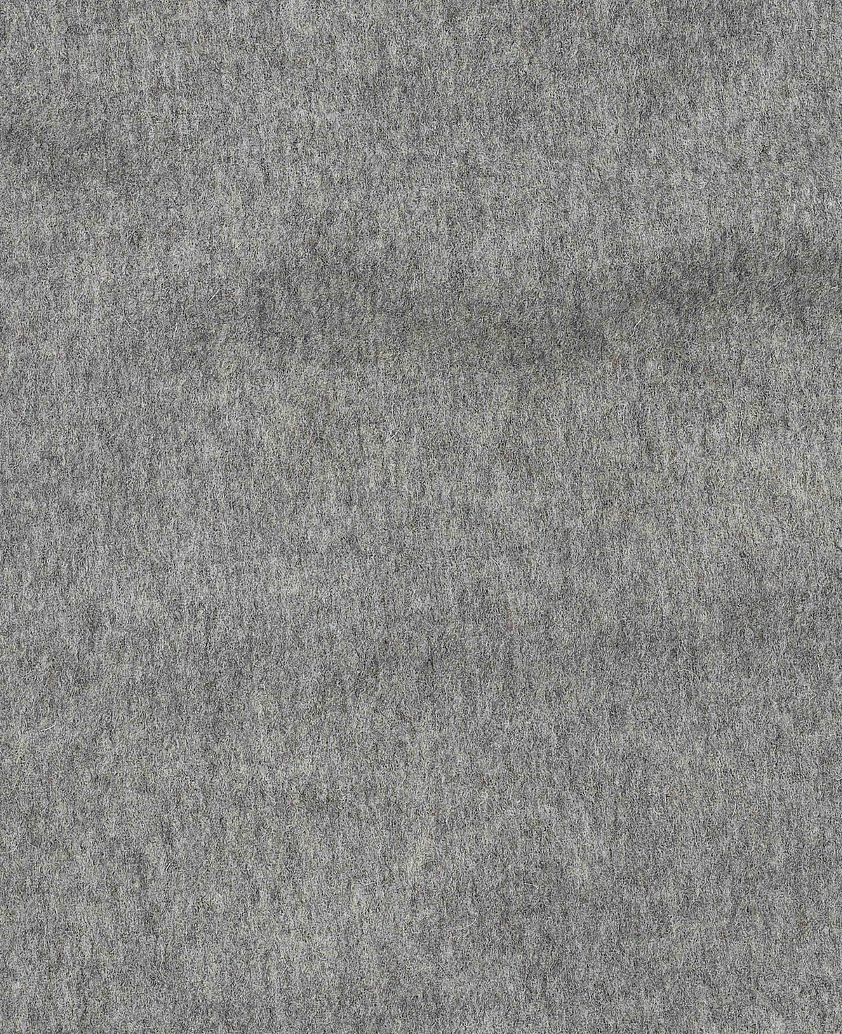 Grey Virgin Wool Fringed Scarf