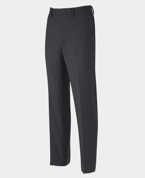Men's Grey Wool Blend Chalk Stripe Suit Trousers | Savile Row Company