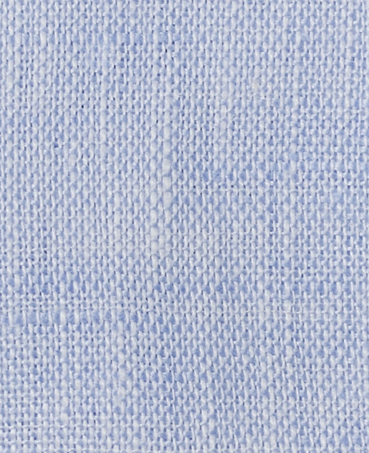 harold pale blue linen made to measure shirt fabric detail