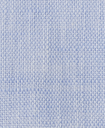 harold pale blue linen made to measure shirt fabric detail