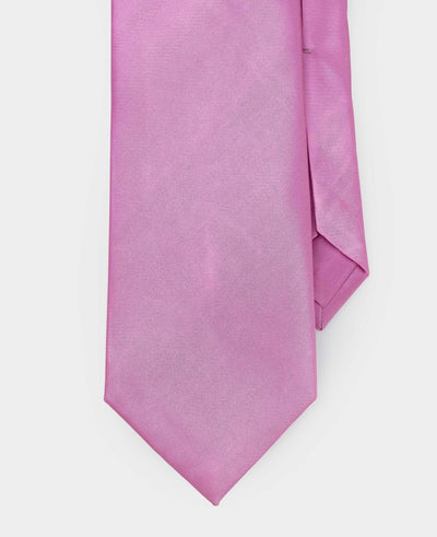 Hot Pink Seven Fold Silk Tie