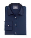 Ivor Navy Herringbone Made-To-Measure Shirt