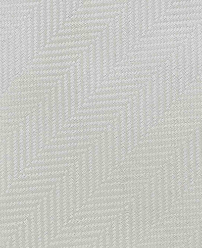 Men's Ivory Herringbone Seven Fold Silk Tie fabric detail