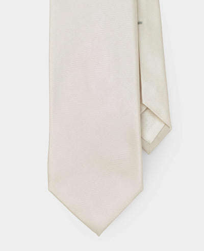 Ivory Seven Fold Silk Tie