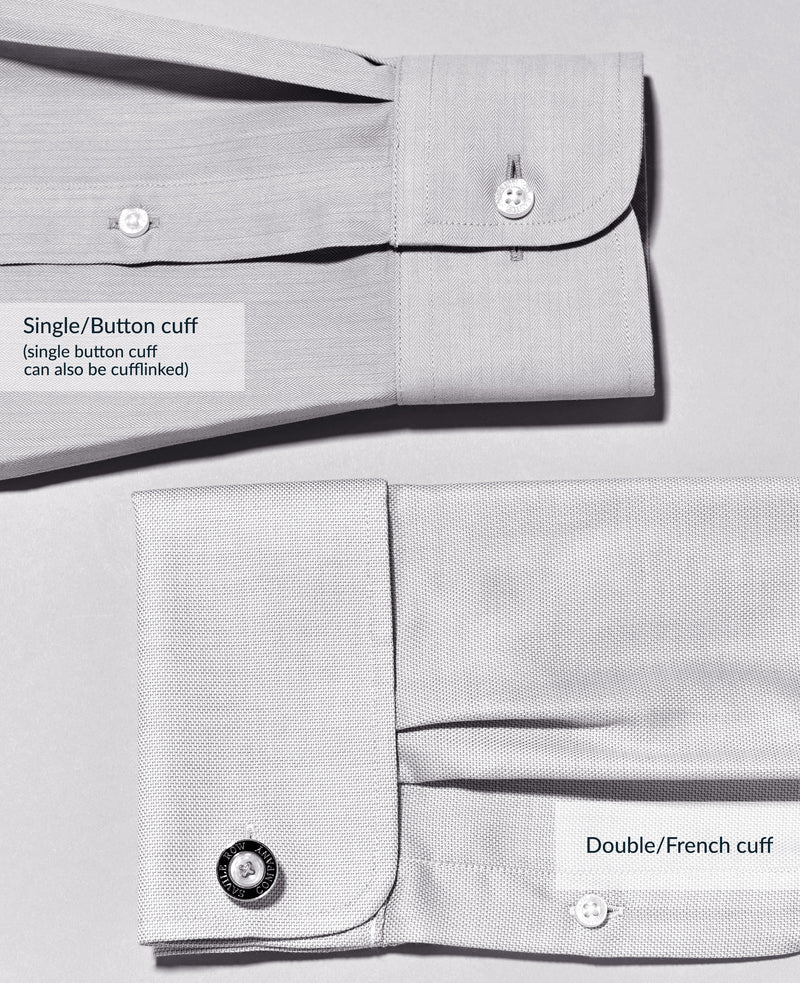 White Poplin Classic Fit Formal Shirt - Single or Double Cuff