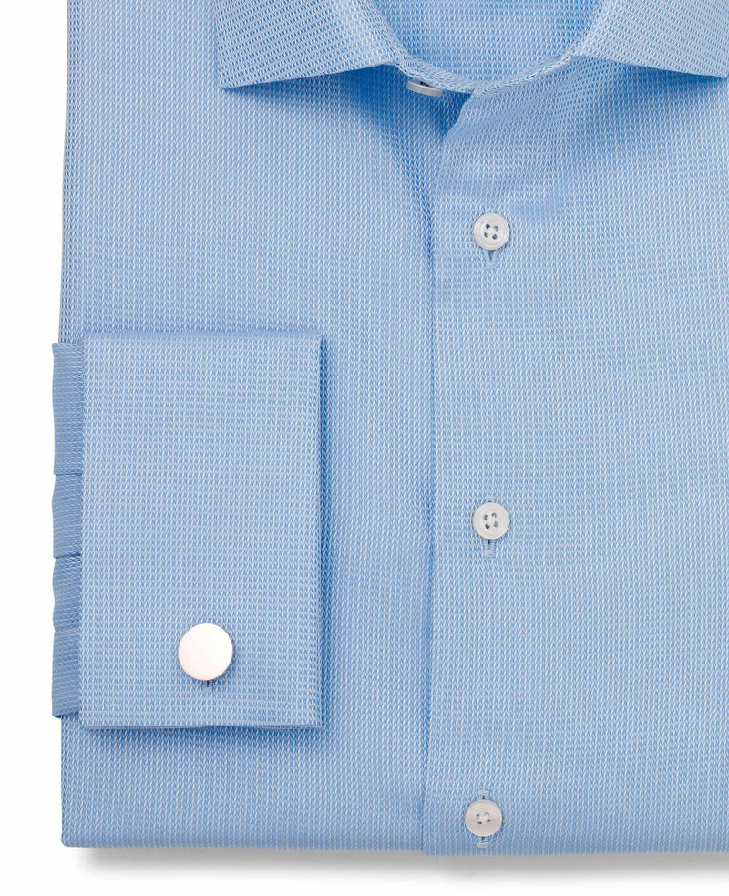 Kirk Blue Dobby Made-To-Measure Shirt