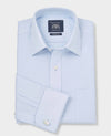 Light Blue Cotton Classic Fit Non-Iron Shirt - Double Cuff