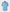 Light Blue Linen Cotton Classic Fit Button-Down Short Sleeve Casual Shirt