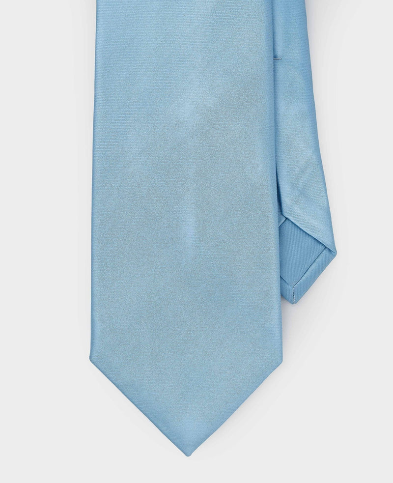 Light Blue Seven Fold Silk Tie
