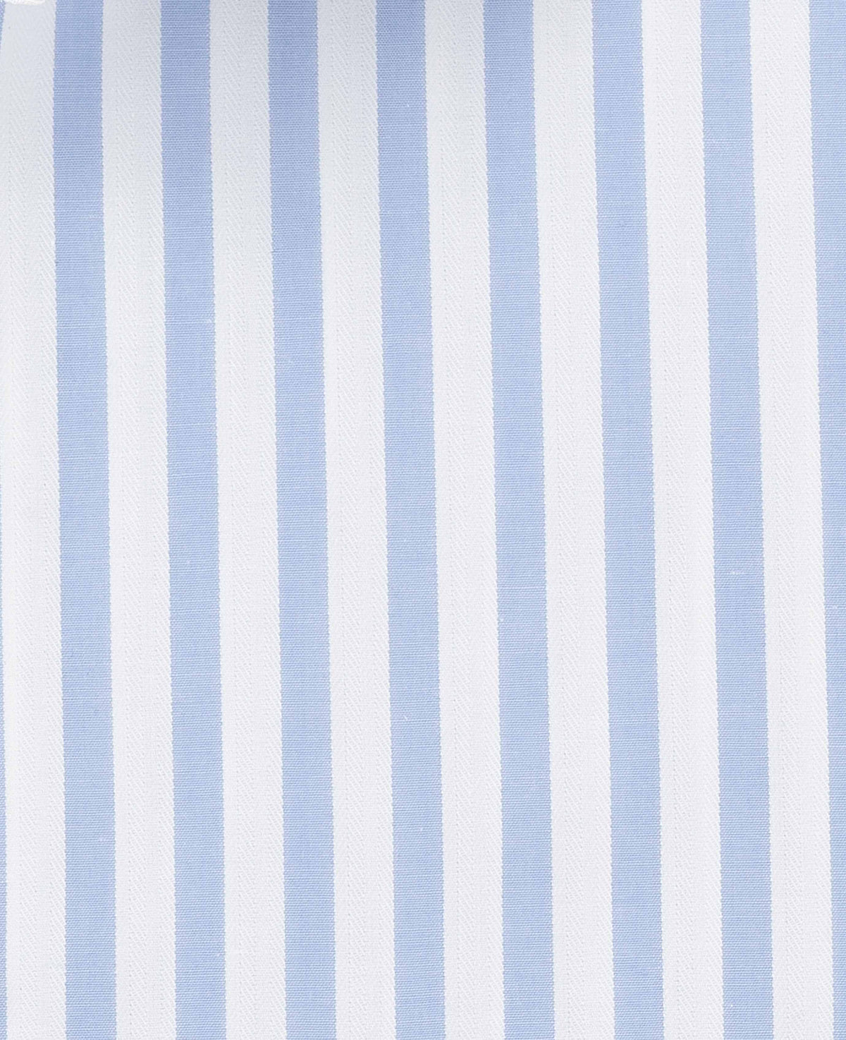 Light Blue Stripe Cotton Poplin Classic Fit Formal Shirt - Single Cuff