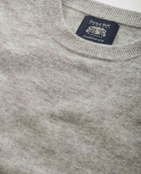 light grey merino wool cashmere crew neck jumper mkw565lgy Detail