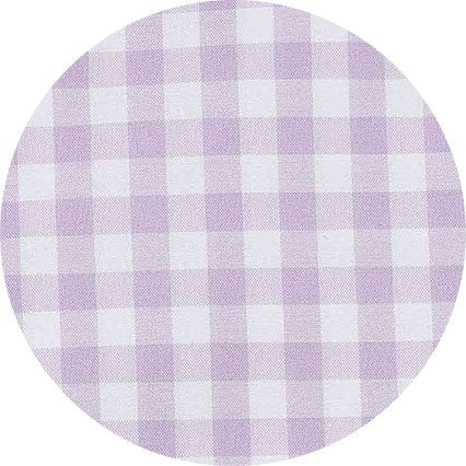 Men's Lilac Cotton Check Slim Fit Formal Shirt With Single Cuffs fabric swatch
