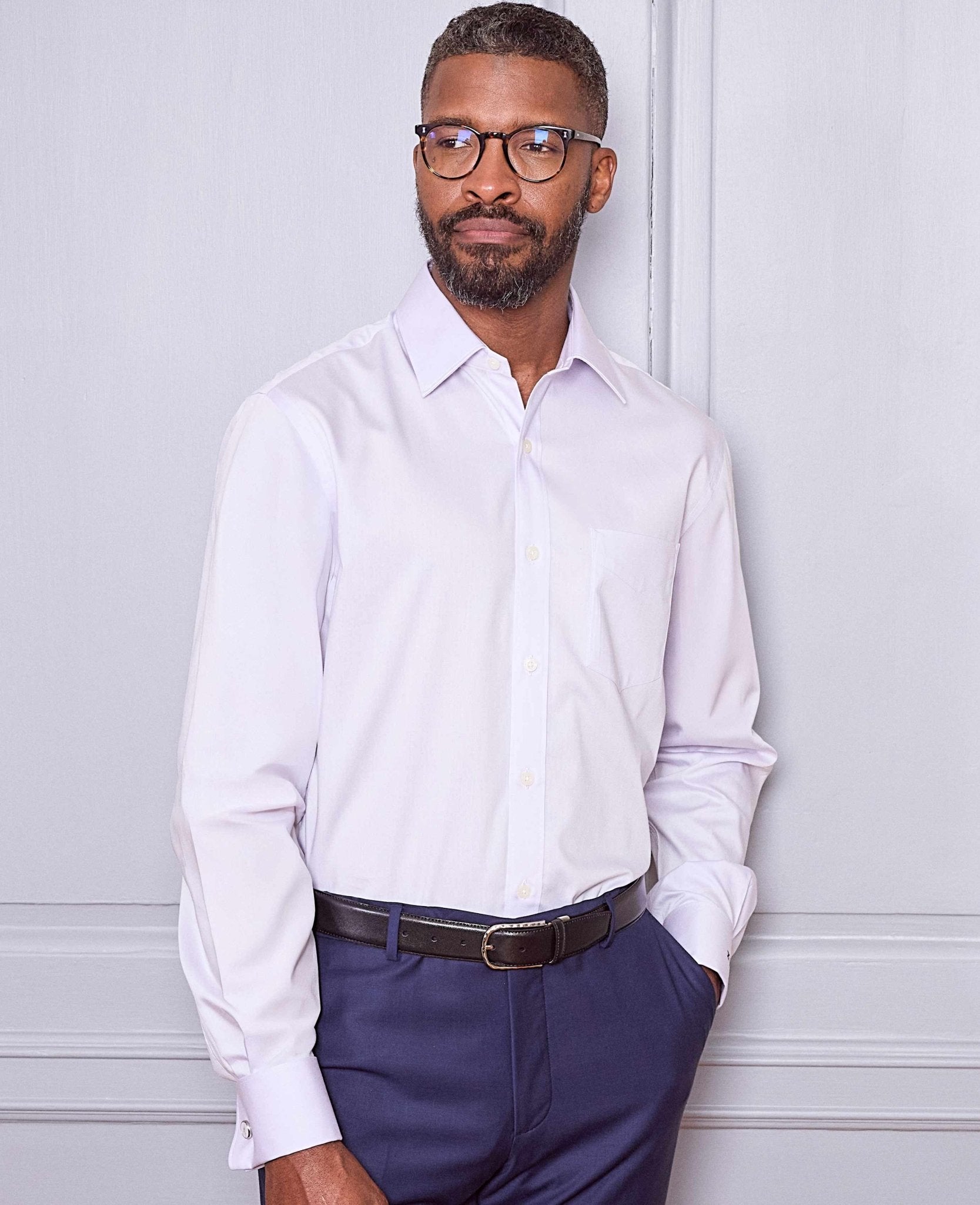 french cuff shirt without tie
