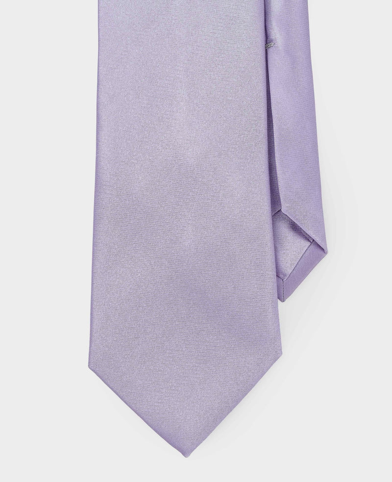 Men's Lilac Seven Fold Silk Tie