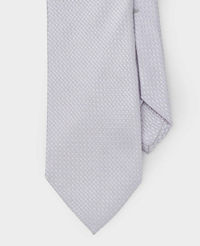 Lilac Textured Seven Fold Silk Tie