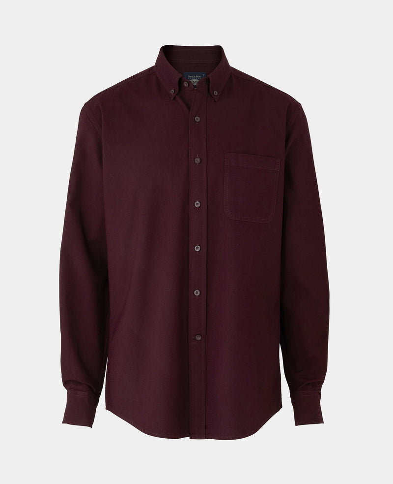 Maroon Classic Fit Oxford Shirt